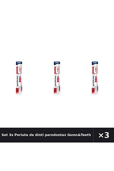 Parodontax Set 3x Periuta de dinti Gums&Teeth Extra Soft