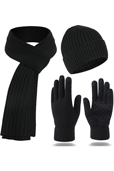 BananaHome Winter Beanie Hat Scarf Gloves 3Pcs Set for Men Womens Thermal Ski...