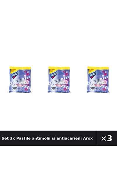 Aroxol Set 3x Pastile antimolii si antiacarieni 20 bucati