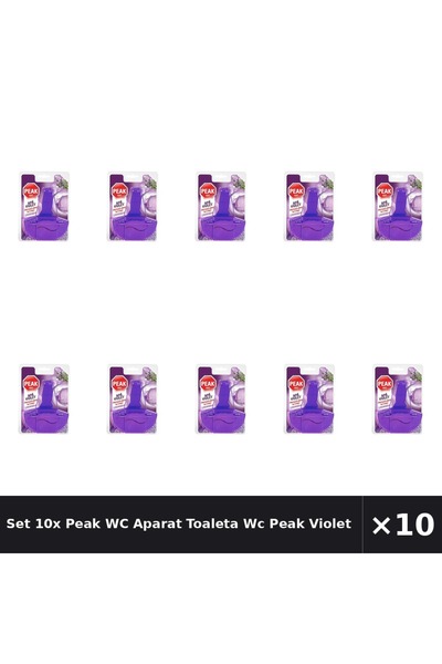 Peak WC Set 10x Aparat Toaleta Wc Peak Violet Lavanda, 55 g