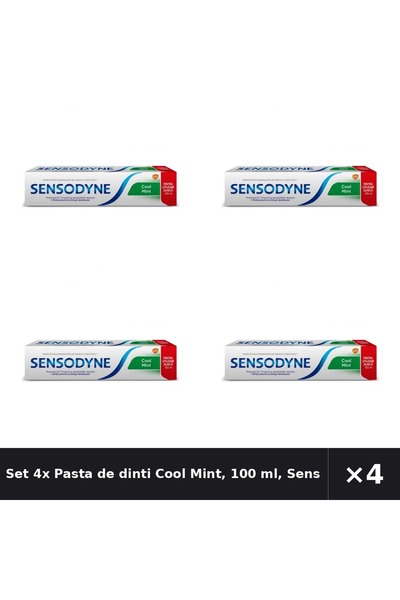 Sensodyne Set 4x Pasta de dinti Cool Mint, 100 ml,