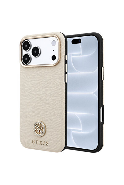 Guess Husă MagSafe pentru Apple iPhone 18 Pro / 17 Pro, cu logo rotund cu str...