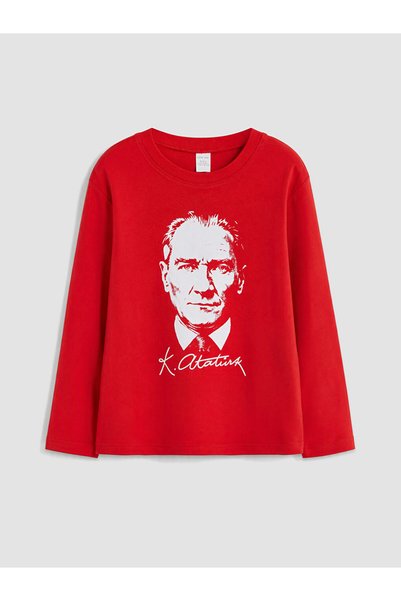 LC Waikiki Esvab • Modern & Distinctive Ataturk Printed Boys' T-Shirt