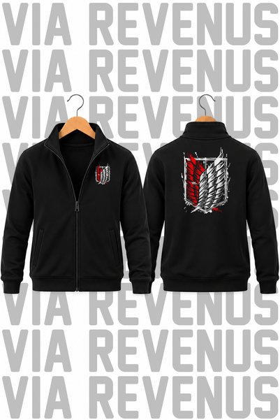 Vordevia Attack On Titan majica sa unisex printom, patentnim zatvaračem i sto...