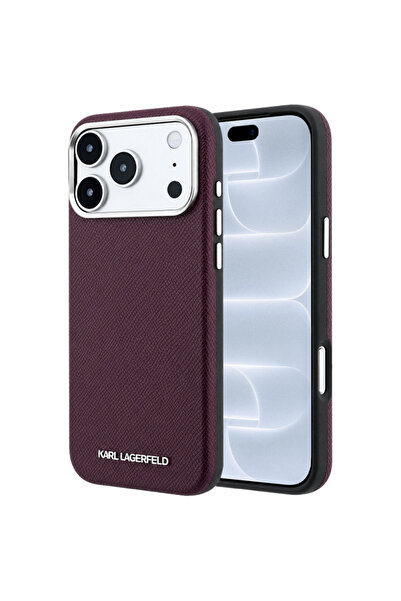 Karl Lagerfeld Husă MagSafe pentru Apple iPhone 18 Pro / 17 Pro, cu textură g...