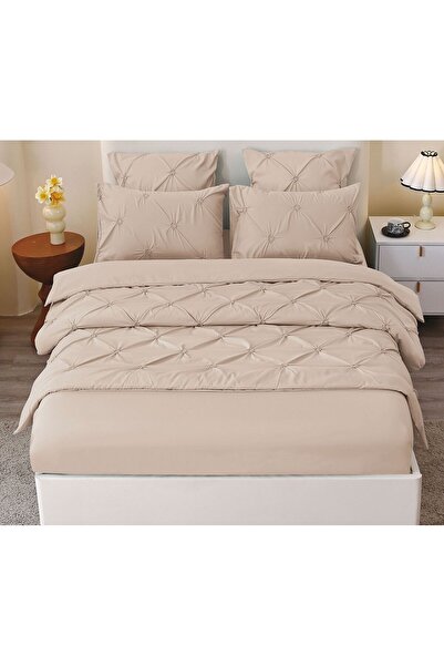 Lenjeria Pufoasa 6-Piece Double Duvet Cover Set , Finet, Fitted Sheet 180 × 2...