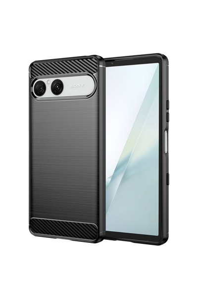 Techsuit Case for Sony Xperia 10 VIII, Techsuit, Carbon, Black