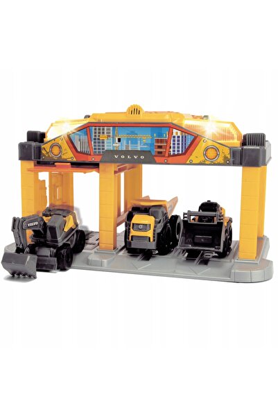 Dickie Toys DICKIE CONSTRUCTION ȘANTIER DE CONSTRUCȚII VOLVO CU 3 VEHICULE, L...