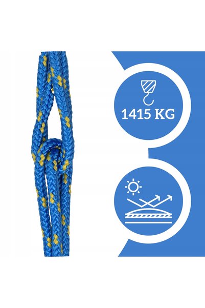 NO BRAND Frânghie din polipropilenă de 12mm - Frânghie împletită pentru navig...