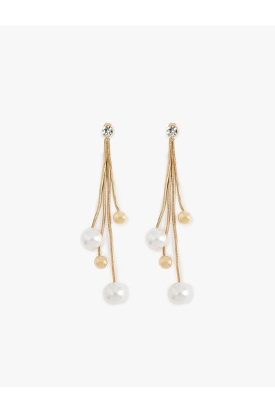 Koton Pearl Dangle Chain Earrings