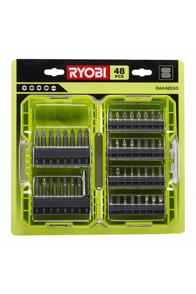 Ryobi Set de biți de 25 și 50 mm, 48 de piese, 1 bucată