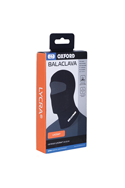 Oxford - Lycra balaclava, single hole, black
