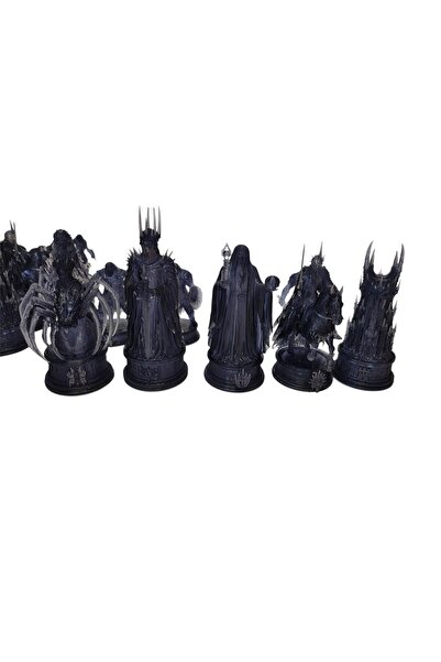 OEM Set piese sah Armata lui Sauron Lord Of The Rings, de colectie, 6-10cm,ne...