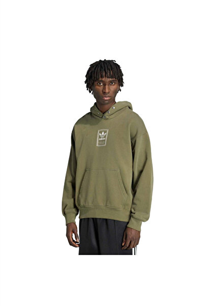 adidas KW4403-E Elevated Gfx Hd Erkek Sweatshirt Haki