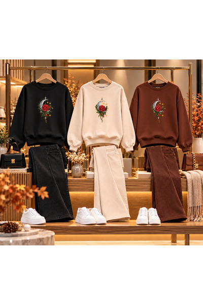 HUMAN LOVE Super 3-Pack Unique Design Sweatshirt