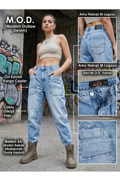 MOD marka jeans pantolon 34/28 beden
