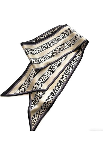 Youtrico وشاح نسائي حريري ناعم مقاس 14×147 سم - وشاح طويل متعدد الاستخدامات ل...