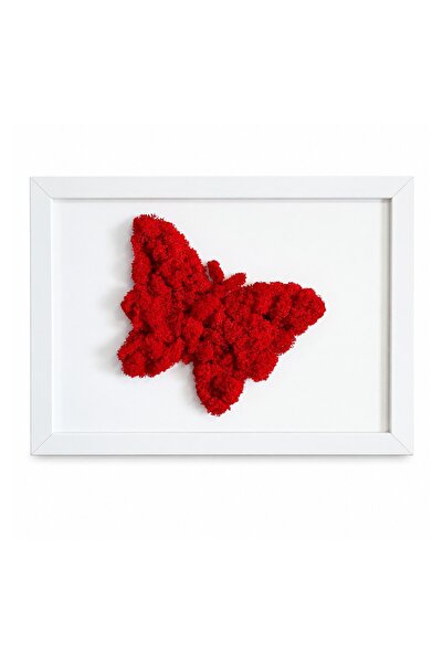 Ellis Garden Artă murală cu fluturi și licheni stabilizați, 21 x 30 cm