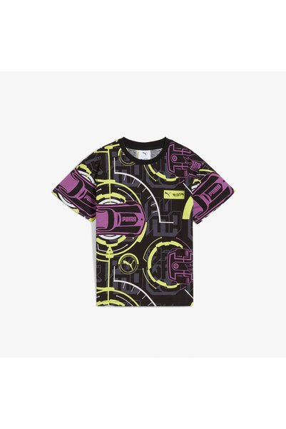 Puma Hot Wheels Graphic Kids Green T-Shirt