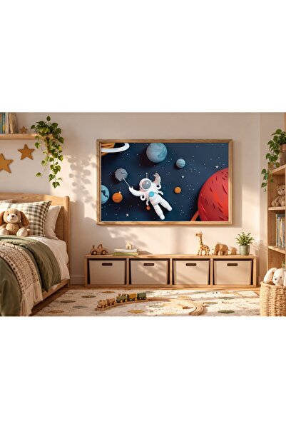 KEYFHOME Astronaut spațial Astronomie Tablou MDF înrămat Poster pentru camera...
