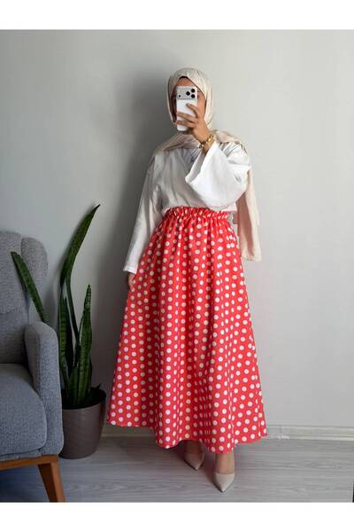 HEWANK Polka Dot Women's Skirt Long