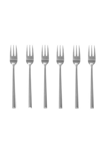 Ambition Spatule pentru tort Como, set de 6 piese, argintii
