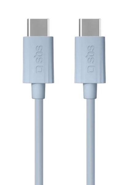 SBS Cablu USB tip C TECABLETCC6015WGRS 1,5M 60 W Albastru