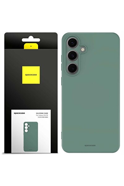 spacecase Husă de silicon 2.0 Galaxy S24 FE verde închis