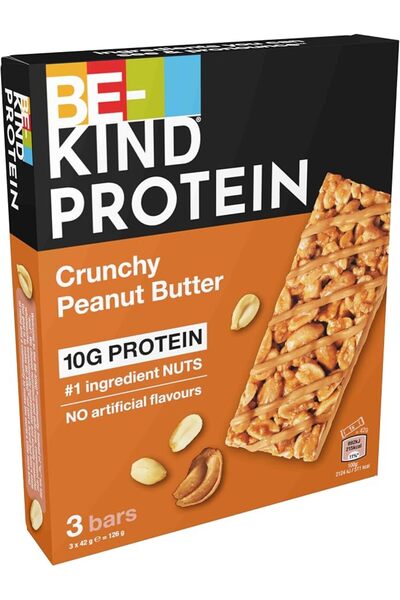 BE-KIND Protein Crunchy Peanut Butter Bar, 3 x 42 g