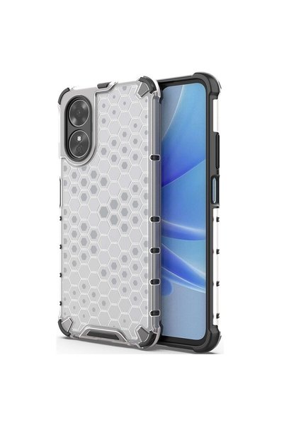 ERBORD Husă blindată pentru Oppo A17, tip fagure, gri