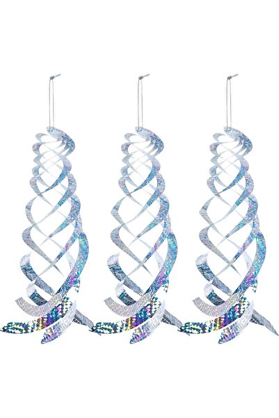Arabest 3Pcs 40cm Bird Spiral Reflectors,Hanging Reflective Spinner for Garde...