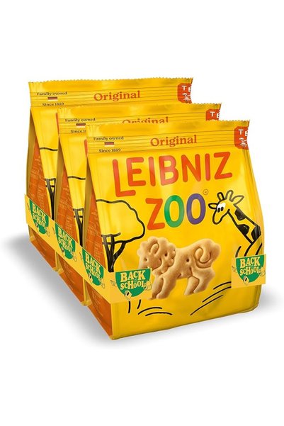 Bahlsen Leibniz Zoo Original Butter Biscuits - Animal Shaped Crisp Butter Coo...