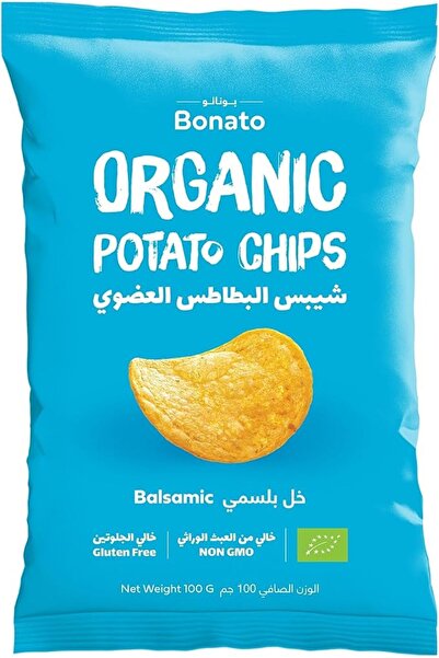 bonato Organic Potato Chips - Balsamic Vinegar 100g