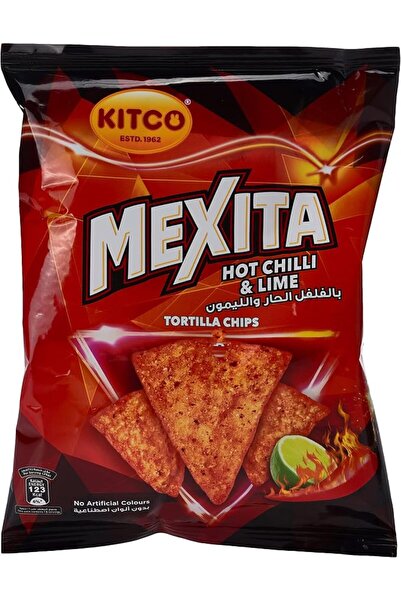 Kitco رقائق التورتيلا بنكهة الفلفل الحار والليمون من ميكسيتا 40 جرام