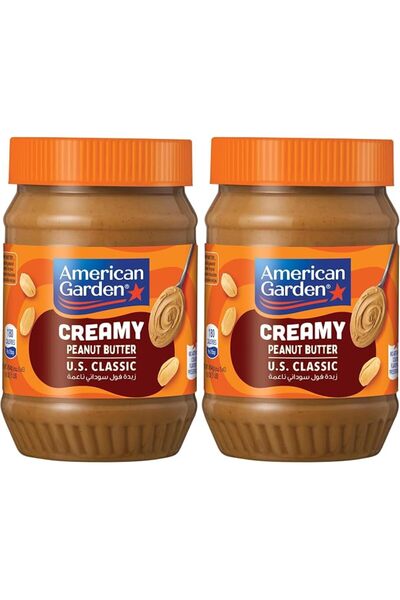 american garden Creamy Peanut Butter, Vegan, Gluten Free, 340g