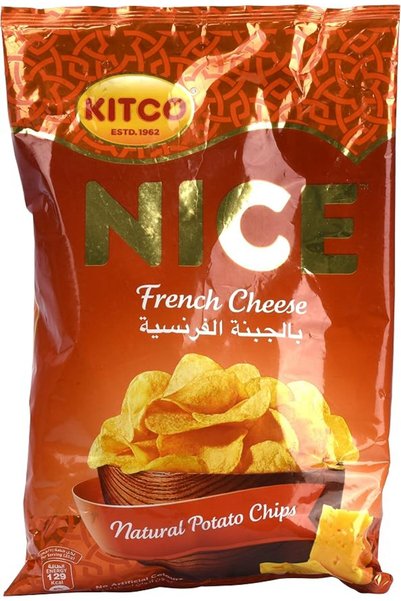 Kitco رقائق البطاطس الطبيعية بنكهة الجبن الفرنسي اللذيذ، 150 غرام