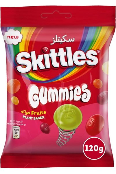 Skittles Fruit حلوى سكيتلز الجيلاتينية، 120 جرام