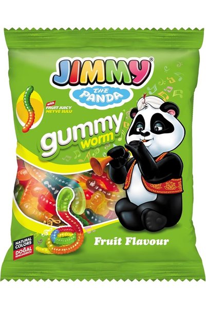 Jimmy Gummy Big Worm 80g Bag