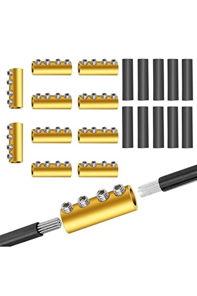 Arabest Yelajoy 10PCS 6-10 AWG Wire Connector Nut Kit,80A Heavy Duty Brass Sc...