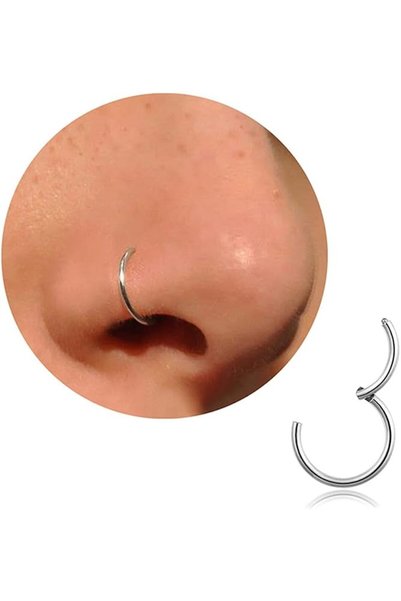 DAIOU حلقات أنف من التيتانيوم مقاس 20G و18G و16G، أقراط كارتيلاج للنساء والرج...