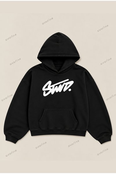 Moon Dancer Std on Buyuk Comfortable Fit Oversize Unisex Hoodie 100% Cotton 3 Thread Count Hooded Sweatshirt