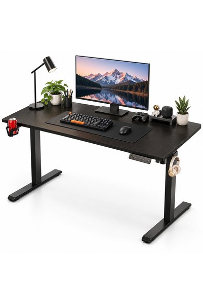 Rebiko Birou electric reglabil 160x60 cm, negru, cu înălțime reglabilă între ...