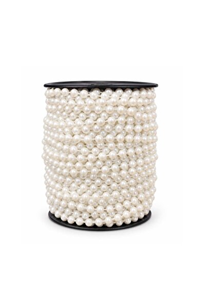 Decoratiuni Dulci Sirag margele perle albe diametru 0.6cm, lungime 22m