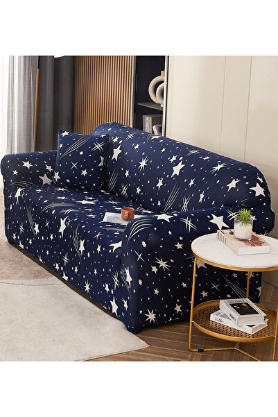 JOJO HOME Husa elastica moderna pentru canapea 3 locuri, spandex / poliester,...