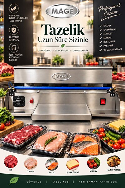 VENON Profesyonel Isıtmalı Streç Sarma Makinesi || Gıda Paketleme Tezgah Üstü...