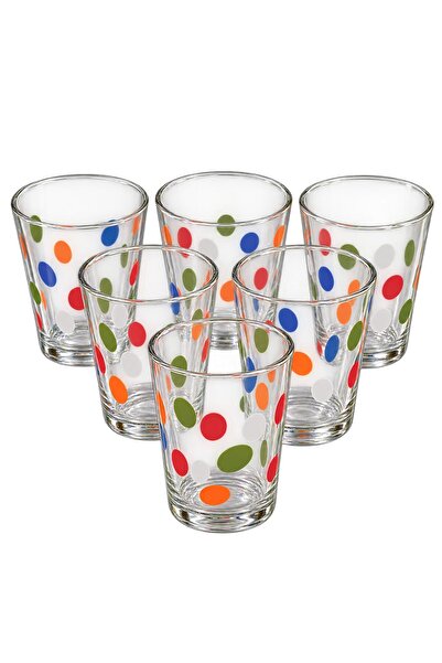 Cesiro Set de 6 pahare, 155 ml, Cesiro, Transparente cu buline