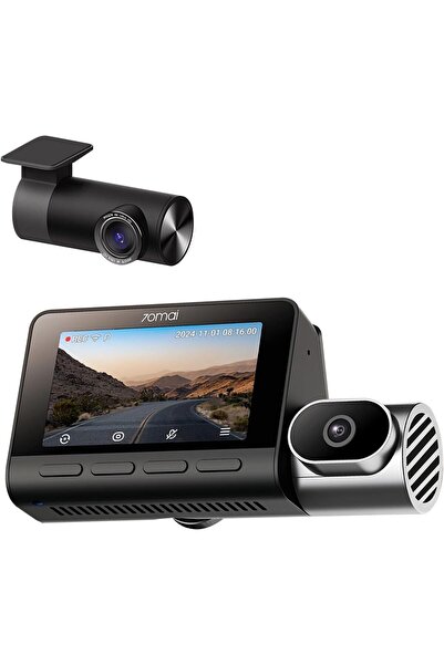 70MAİ 4K T800-41 3 Channel Dash Cam, Car Camera with Front and Rear Inside(21...