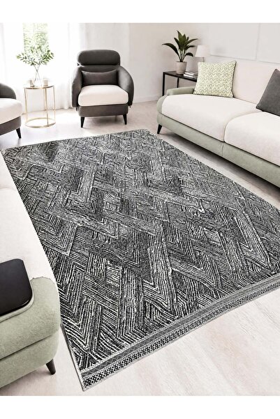 BIYIKLI PİYADE Modern Tema Kaymaz Halı Örtüsü Savan 4 m2 (160x230) Modern Sal...