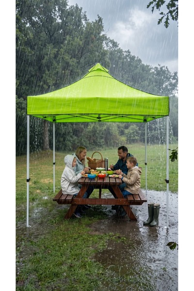 SER&YAT Gazebo 40 mm profil Kolay-Hızlı Kurulum Katlanabilir 3x3 Su Geçirmez ...