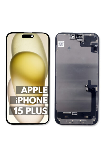 Tradebit Ecran de afișare original pentru Apple iPhone 15 Plus, sticlă înlocu...